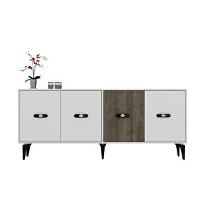 Cherry 180 Cm Konsol(kx180) beyaz-ceviz Beyaz-Ceviz-Altın