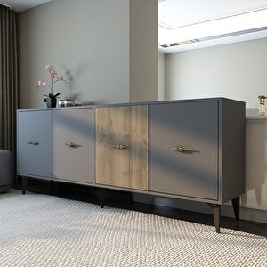 Very 180 Cm Konsol (kx180) antrasit-ceviz Antrasit Ceviz