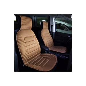 Dacia Logan Lüx Oto Koltuk Minderi Ön 2'li Set Bumerang Serisi Taba