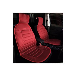 Seat İbiza Eski̇ Lüx Oto Koltuk Minderi Ön 2'li Set Bumerang Serisi Kirmizi