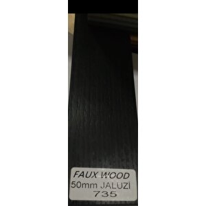 Gülsem Dekor Siyah Ahşap Görünümlü 50 Mm