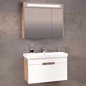 Olimpia Banyo Dolabı 80 Cm Dorado-beyaz
