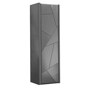 Kiev Banyo Boy Dolabı 40 Cm Antrasit