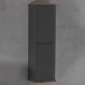 Pier Banyo Boy Dolabı 44 Cm Antrasit-kayın