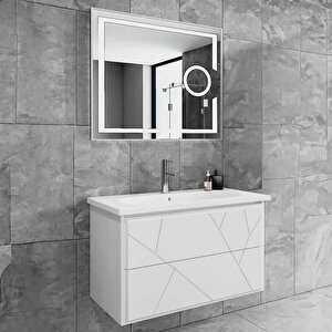 Kiev Banyo Dolabı 80 Cm Beyaz