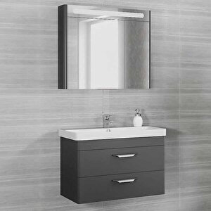 Maria Banyo Dolabı 80 Cm Antrasit