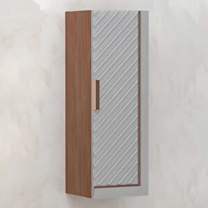 Migella Banyo Boy Dolabı 30 Cm Gri-meşe