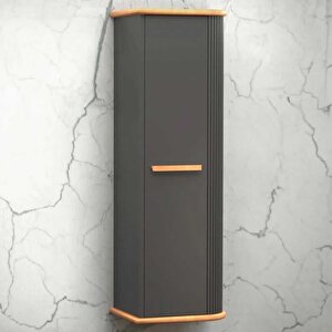 Casse Banyo Boy Dolabı 44 Cm Antrasit-kayın