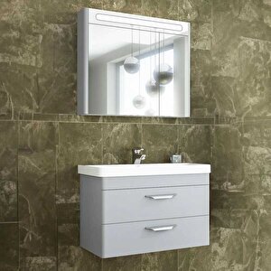 Maria Banyo Dolabı 80 Cm Gri