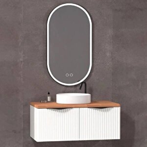 Belissimo Banyo Dolabı 100 Cm Beyaz-kayın