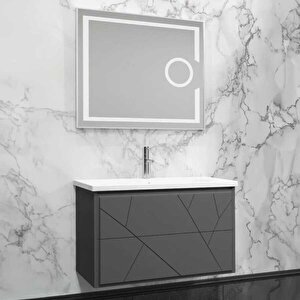 Kiev Banyo Dolabı 80 Cm Antrasit