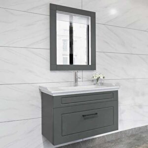 Monaco Banyo Dolabı 80 Cm Antrasit