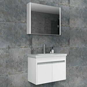 Begonya Banyo Dolabı 65 Cm Beyaz