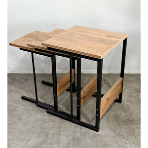 Zigon Sehpa 3 Lü Dekoratif Yan Sehpa 5500