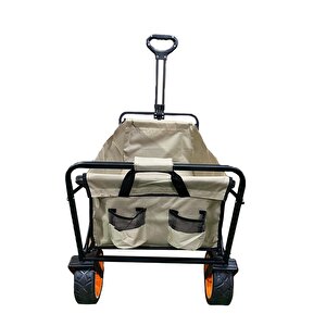 Yek Outdoor Büyük Katlanabilir Frenli Evcil Hayvan Taşıma, Plaj Ve Kamp Arabası