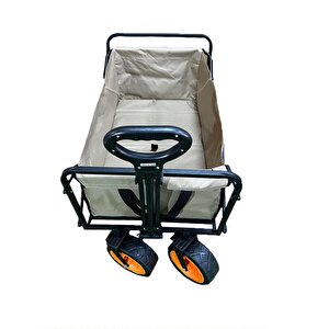 Yek Outdoor Büyük Katlanabilir Frenli Evcil Hayvan Taşıma, Plaj Ve Kamp Arabası