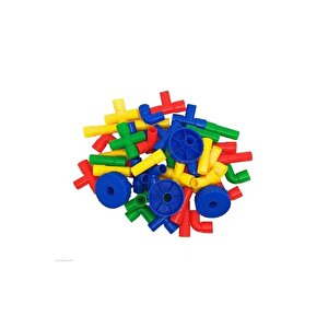 King Kids Tekerlekli Boru Lego 72 Parça