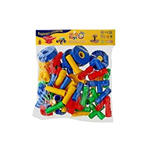 King Kids Tekerlekli Boru Lego 72 Parça
