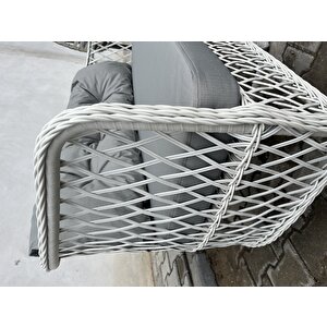 Tire 2 1 1 Masa Tekli Salıncak Bahçe Balkon Mobilyası,KAYRAK GRİ