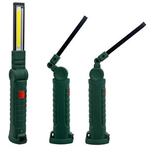 El Feneri Led Katlanır Usb Şarjlı Taşınabilir Kamp Lambası Beyaz Işık Mıknatıslı 200 Lümen