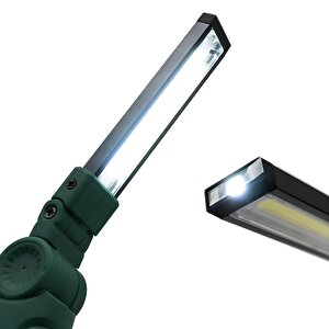El Feneri Led Katlanır Usb Şarjlı Taşınabilir Kamp Lambası Beyaz Işık Mıknatıslı 200 Lümen