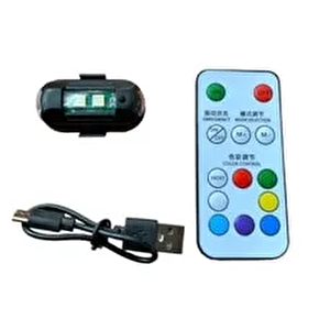 Carub Lamba Uçak Kanadı Çakar Şarjlı Rgb Kumandalı 0409998