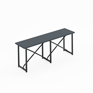 Mutfak Bahçe Bank Sandalye Düz Bank Sandalye Bench Füme 1543