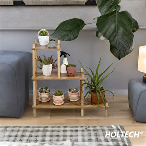 Ahşap Çiçeklik Saksılık Çiçek Standı Dekoratif Saksılık -holtech-no1