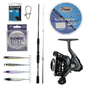 Yekoutdoor Lrf Ji̇g Seti Okuma Wave Power 228 Cm 2-12 Gr Lrf Kamışı&okuma Acuador Acu-1000a 3+1bb Olta Makinesi