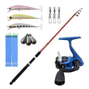 Yekoutdoor Okuma Çocuk Olta Seti Power Line 2,10 Cm 20-40 Gr Olta Kamışı&okuma X-otic 20 Olta Makinesi