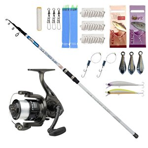 Yekoutdoor Hazır Olta Seti Kendo Sea Power Surf 4.20m 100-250gr Olta Kamışı&dam Nova 5000 Fd Olta Makinesi