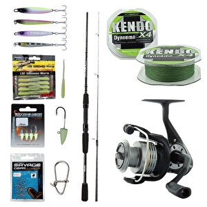 Yekoutdoor Full Yemli Lrf Olta Seti Okuma Wave Power 213 Cm 0-8 Gr Lrf Kamışı&okuma Revenger Rv-25 Fd Olta Makinesi