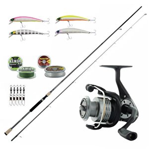 Yekoutdoor Okuma Spin Seti Okuma Azaki Spin 274 Cm 12-35 Gr 2 Parça Spin Kamışı&okuma Revenger Rv-40 Fd Olta Makinesi