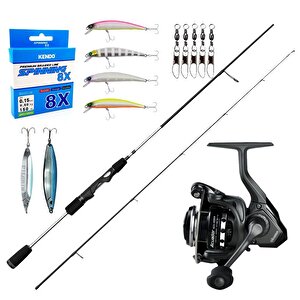 Yekoutdoor Üst Düzey Okuma Spin Olta Seti  Okuma Helios Sx Spin 2,70cm 15-45 Gr 2 Parça Spin Kamışı&okuma Acuador Acu-4000a 3+1bb