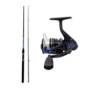 Yekoutdoor Spin Olta Seti Okuma G-power Spin 9' 270cm 7-35 Gr 2 Parça Spin Kamışı&okuma Fin Chaser X Fnx-40bl Blue 1bb Olta Makine