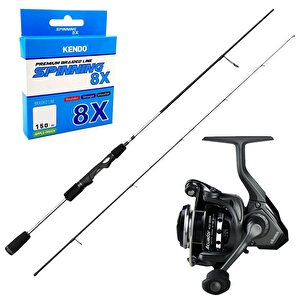 Yekoutdoor Üst Düzey Okuma Spin Olta Seti  Okuma Helios Sx Spin 2,70cm 15-45 Gr 2 Parça Spin Kamışı&okuma Acuador Acu-3000a 3+1bb