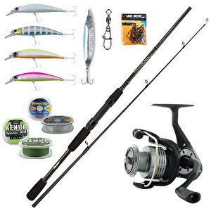 Yekoutdoor Spin Olta Seti Okuma Wave Power 8'0 2.44 Cm 15-40 Gr 2 Parça Spin Kamışı&okuma Revenger Rv-40 Fd Olta Makinesi