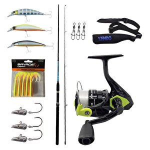 Yekoutdoor Okuma Levrek-çipura Spin Olta Seti Okuma G-power Spin 9' 270cm 7-35 Gr 2 Parça Spin Kamışı&okuma Fin Chaser X Fnx-40ng