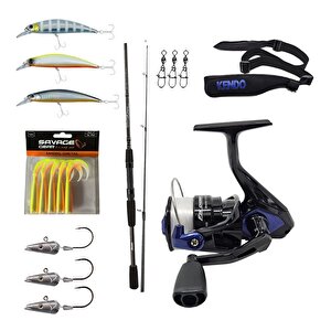 Yekoutdoor Okuma Levrek-çipura Spin Olta Seti Okuma Wave Power 8'0 2.44 Cm 15-40 Gr 2 Parça Spin Kamışı&okuma Fin Chaser X Fnx-40b