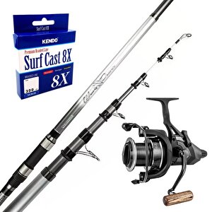 Yekoutdoor Okuma Göl Olta Seti Okuma Wave Power Tele Surf 3.90 Cm Surf Kamışı&okuma Ls 8k Baitrunner 5+1 Bb Olta Makinesi