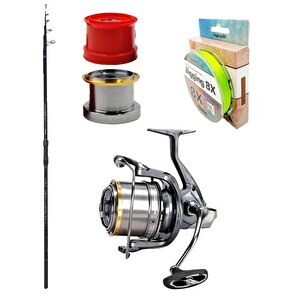 Yekoutdoor Yüksek Performans Okuma Olta Seti Okuma Ceymar Tele Surf 4.30m 6 Parça Surf Kamışı&okuma Flite Surf Fls35-1500ay Gunsmo