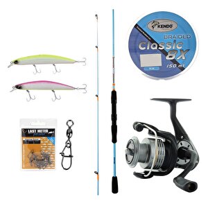 Yekoutdoor Okuma Spin Olta Seti Okuma Fuel Spin 2,44 Cm 15-40 Gr 2 Parça Spin Kamışı&okuma Revenger Rv-40 Fd Olta Makinesi