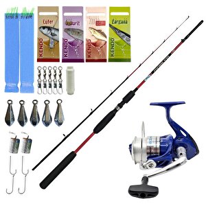 Yekoutdoor Tekne Olta Seti Kendo Sea Bream 1.80m Up To 150gr 2 Parça Olta Kamışı&kendo Oceancast 6000 3+1bb Olta Makinesi