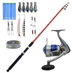 Yekoutdoor Çocuk Oltası Seti Power Line Rhine Olta Kamışı & Kendo Sea Power 5000 Olta Makinesi