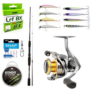 Yekoutdoor Profesyonel Lrf Seti Okuma Wave Power 213 Cm 0-8 Gr Lrf Kamışı&okuma Avenger Av-1000a 6+1bb Olta Makinesi