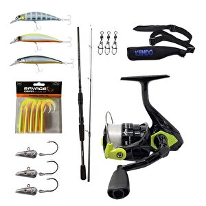 Yekoutdoor Okuma Levrek-çipura Spin Olta Seti Okuma Wave Power 8'0 2.44 Cm 15-40 Gr 2 Parça Spin Kamışı&okuma Fin Chaser X Fnx-40n