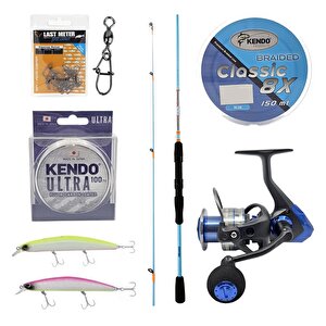 Yekoutdoor Okuma Spin Olta Seti Okuma Fuel Spin 2,44 Cm 15-40 Gr 2 Parça Spin Kamışı&okuma Safina Sw-x Snw-4000a 4+1bb Olta Makine