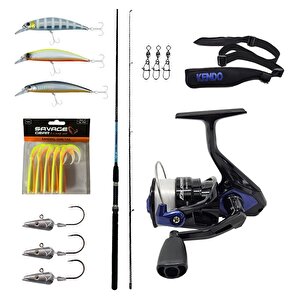 Yekoutdoor Okuma Levrek-çipura Spin Olta Seti Okuma G-power Spin 8' 240cm 15-40 Gr 2 Parça Spin Kamışı&okuma Fin Chaser X Fnx-40bl