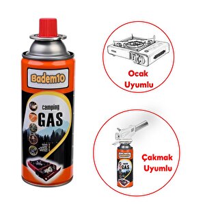 Kamp Gazı 5 Adet Bütan Propan Gaz Tüpü Portatif Ocak Kartuşu Tek Kullanımlık Pürmüz 400 Ml