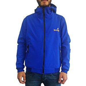 Lemigo Softshell Kapşonlu Ceket Mavi Xl